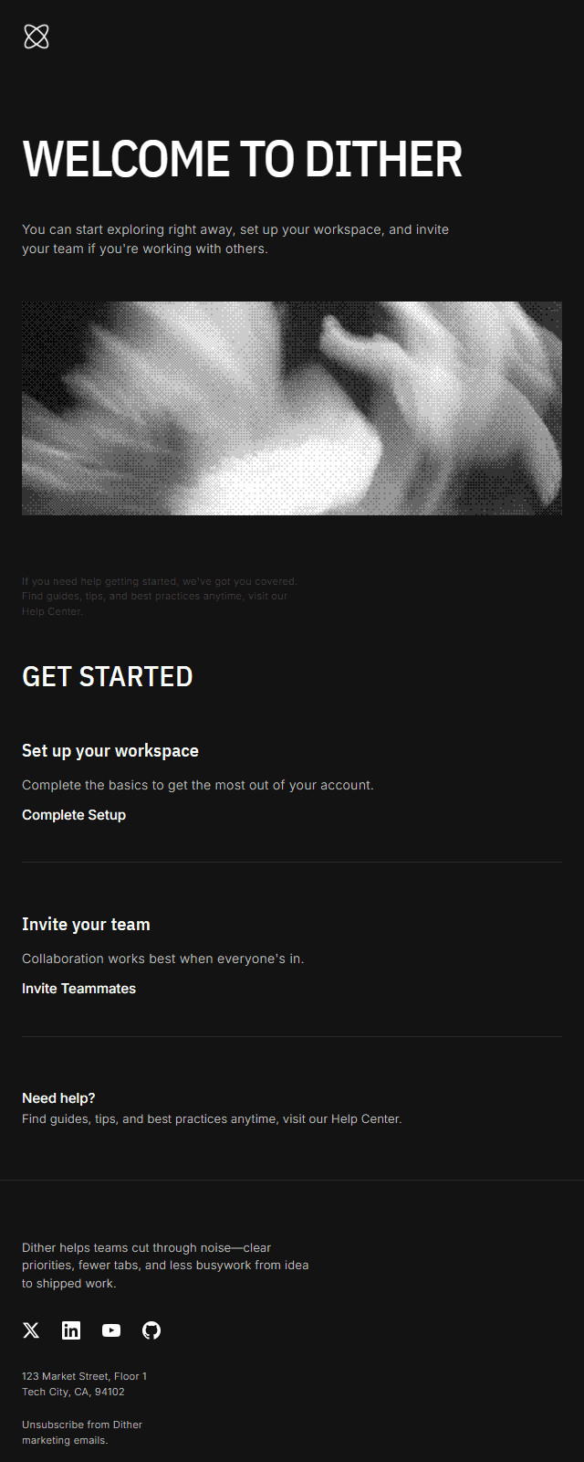 Welcome · Protocol email template preview