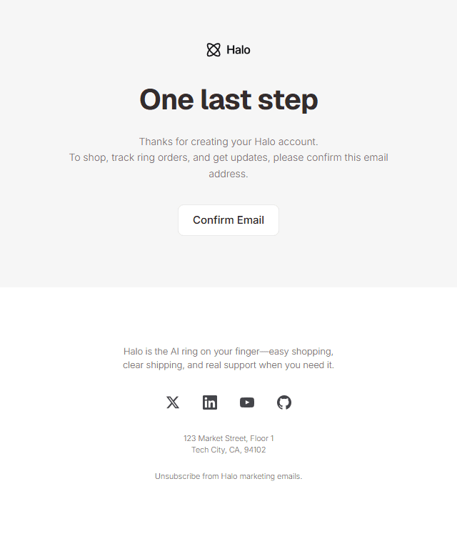 Activation · Studio email template preview