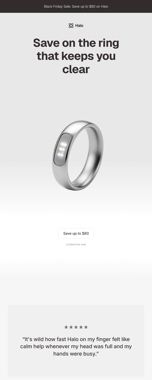 Promo · Studio email template preview