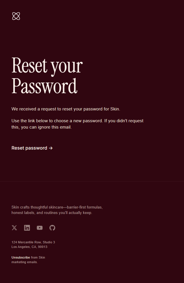 Password Reset · Arcane