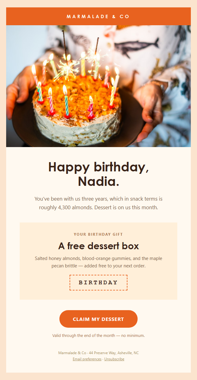 Birthday Offer · Playful