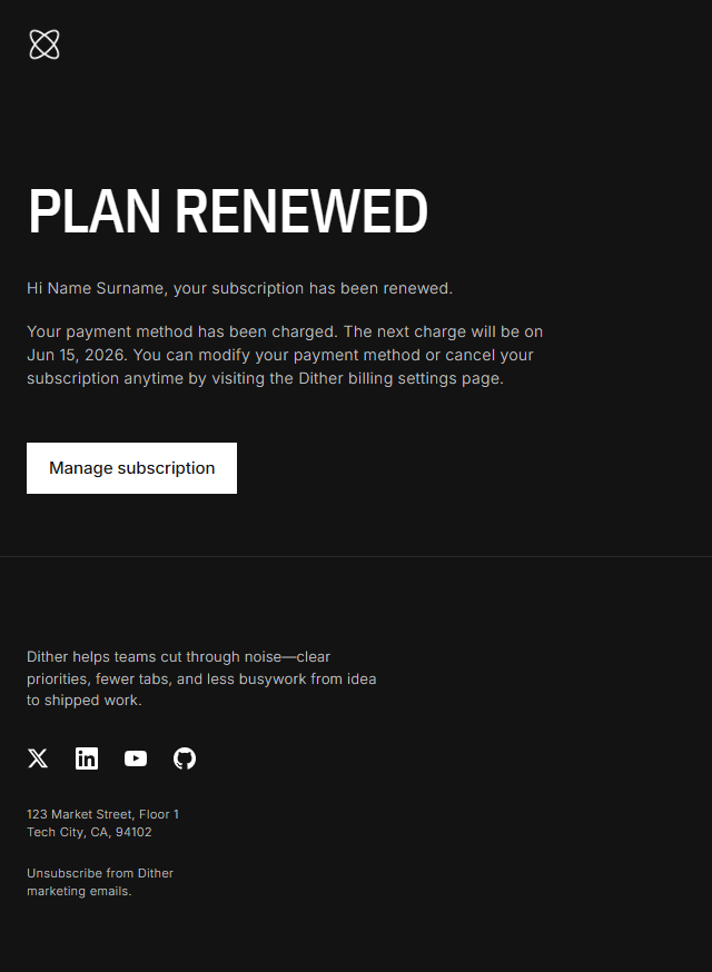 Subscription Update · Protocol