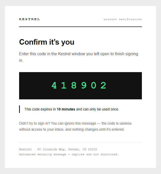 Verification Code · Techy